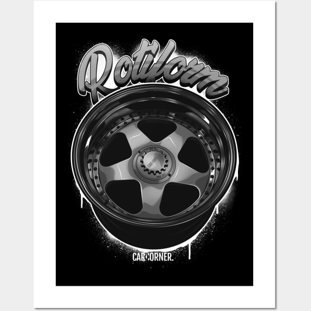 Wheel - Rotiform ROC - CarCorner Wall Art by CarCorner - Automotive Artwork